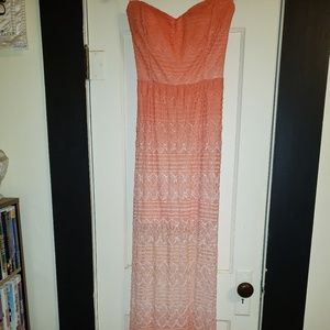 Lace Strapless Dress